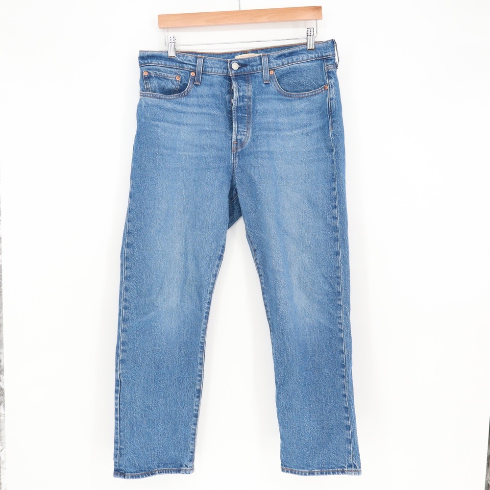 Levi's Jeans Womens 32 Wedgie Straight Blue High Rise Premium Excellent